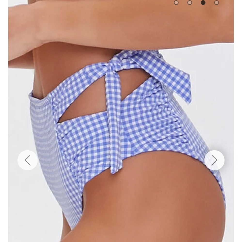 NWT Forever 21 Gingham 2 peice bathing suit - Picture 5 of 10